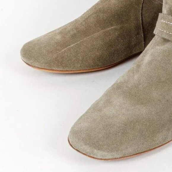 Isabel Marant Étoile ‘Ralf’ Olive Suede Ankle Boots - Picture 6 of 10